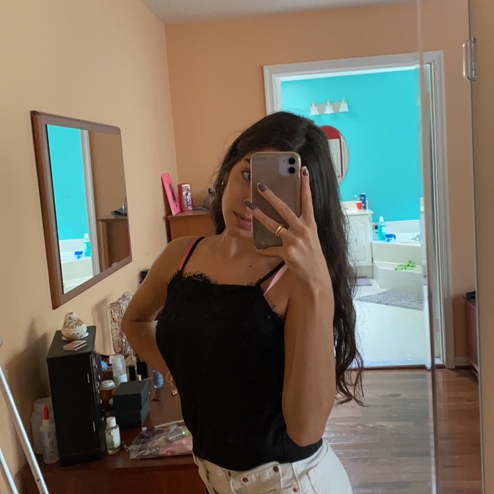 NWT forever 21 satin lace trimmed camisole - Picture 2 of 5